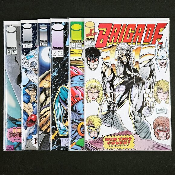 Brigade 1-4 Vol. 1 (1992) & 1-2 Vol. 2 (1993) 6 Book Lot - Picture 1 of 10
